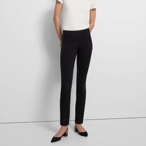 Theory Black Structured Riding Pants Sz 6